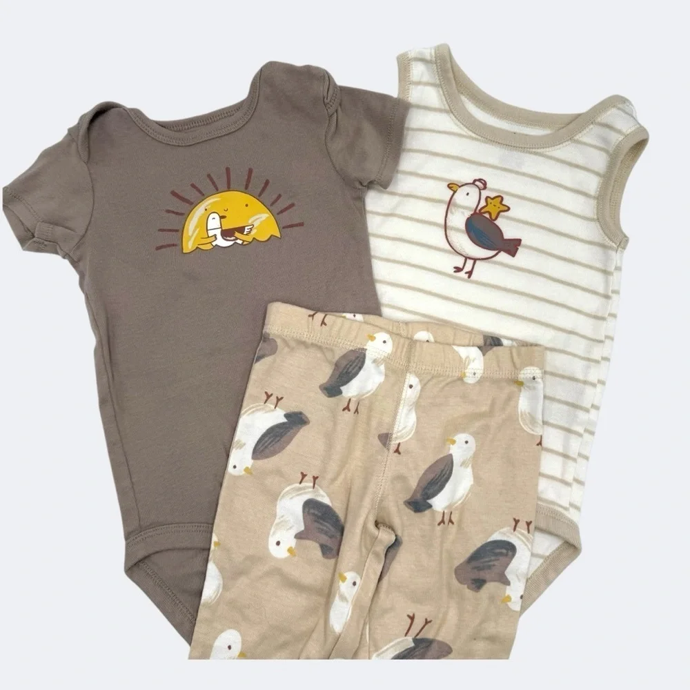 Baby Carter's 3-Piece Bird Little Character Set Neutral Unisex 9 Months